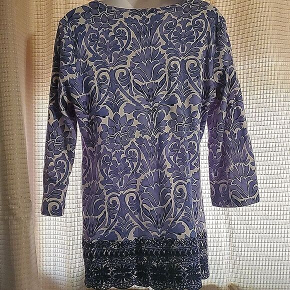 IISAAC Mizrahi Live! Watercolor Damask top - Picture 4 of 6